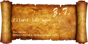 Zilahi Tímea névjegykártya