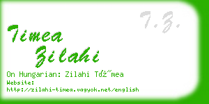 timea zilahi business card